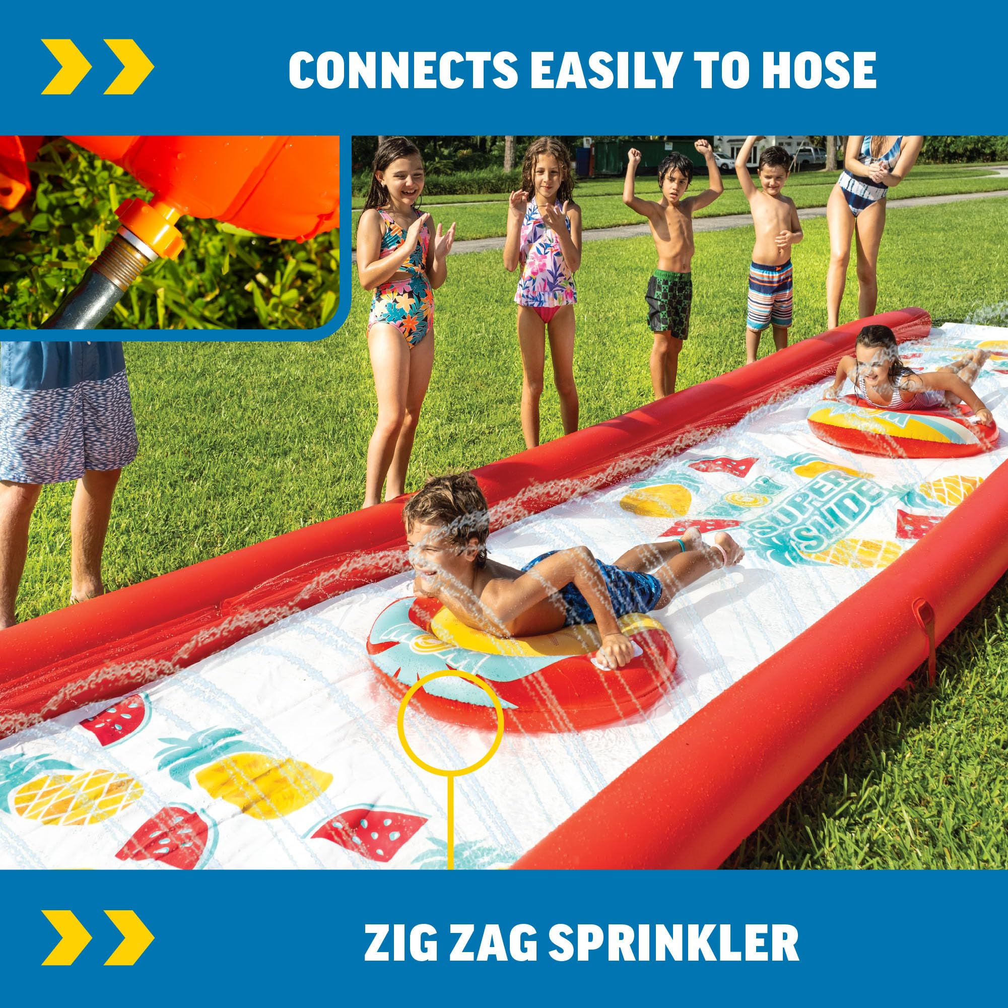 Amazon.com: Wow Sports Pineapple Water Slide - 25 x 6 ft