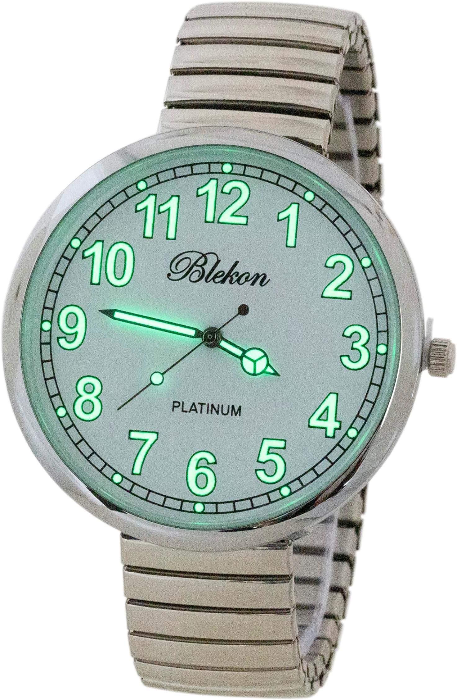 Collections New Super Large Face Stretch Band Luminous Hands and Numbers Dial Japanese Movement PC21J Fashion Watch