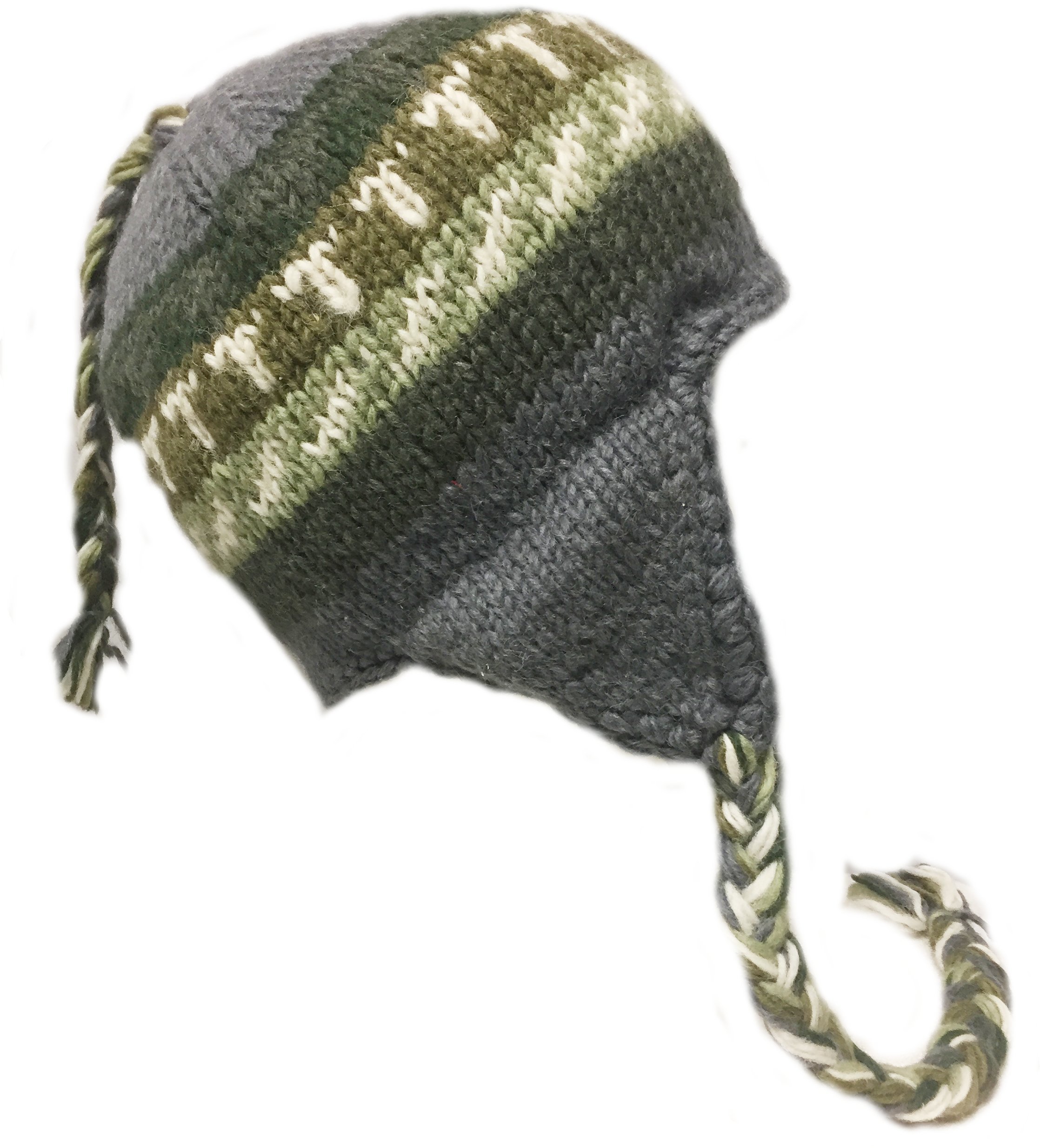 Nepal Hand Knit Sherpa Hat with Ear 