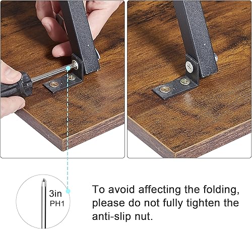 Miniatura 8 de VECELO Bandeja plegable de TV para comer, juego de 2, mesa portátil para cena/merienda con portavasos para sofá, sala de estar y espacio pequeño,