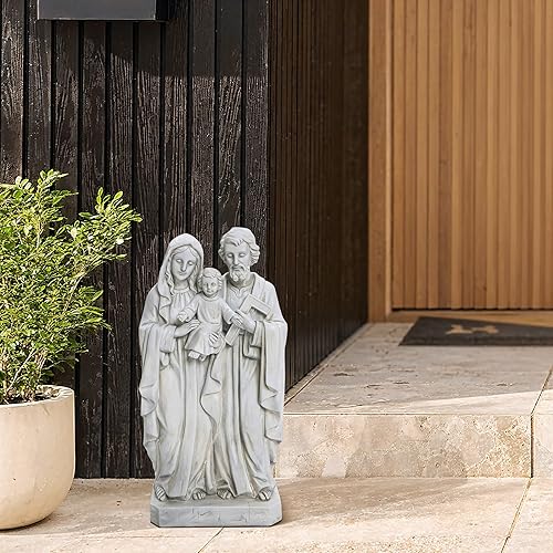 Miniatura 35 de LuxenHome - Estatua de Virgen María para exteriores, estatua religiosa de jardín de 30 pulgadas, estatua de la bendita madre al aire libre, estatuas