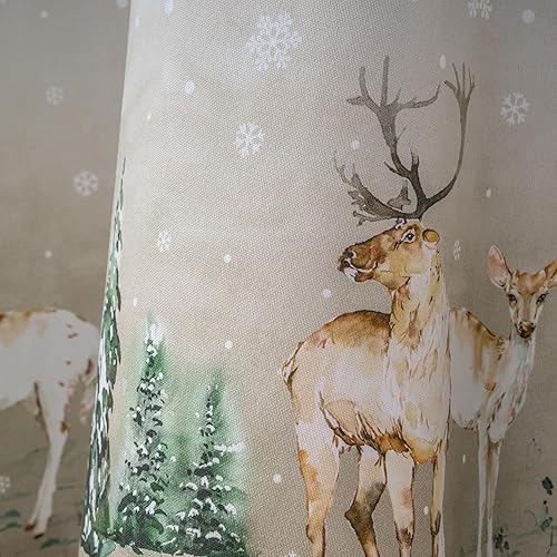 Miniatura 9 de Maison d' Hermine Table Cloth Round Table 100% Cotton 63 Inches Fall Tablecloth Reusable Everyday Use for Thanksgiving Christmas Decorations Dining