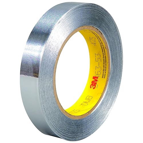 Partners Brand Cinta de papel de aluminio 3M 425, 4.6 mil, 34" x 60 yardas, plata, 1caja, 3M Stock# 7100053743