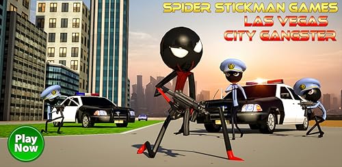 Spider Stickman Games : Las Vegas City Gangster