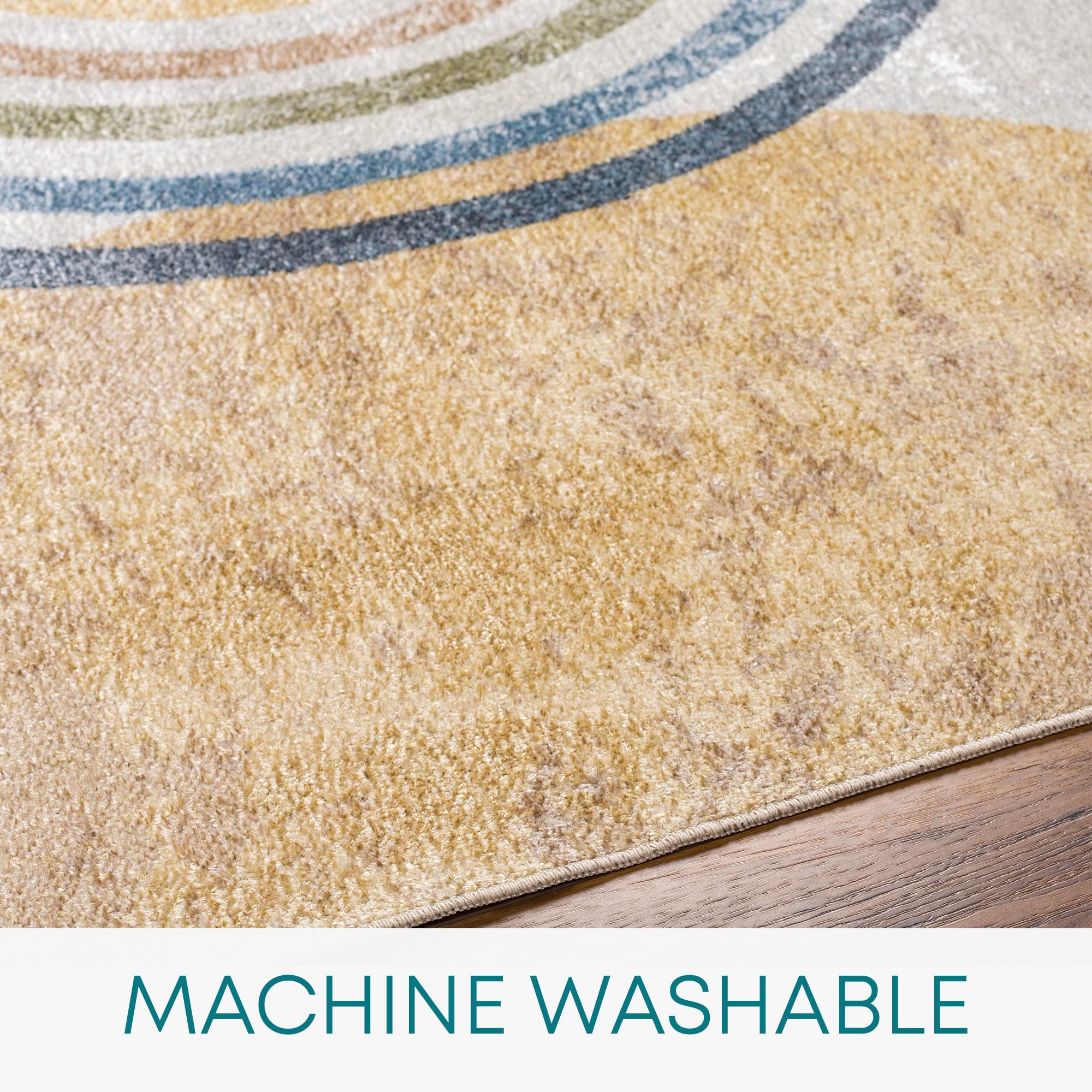 Livabliss Asuncion Machine Washable Rug, Modern Area Rugs Living Room, Large Rug 120x170 cm, Traditional Boho Style - Image 2