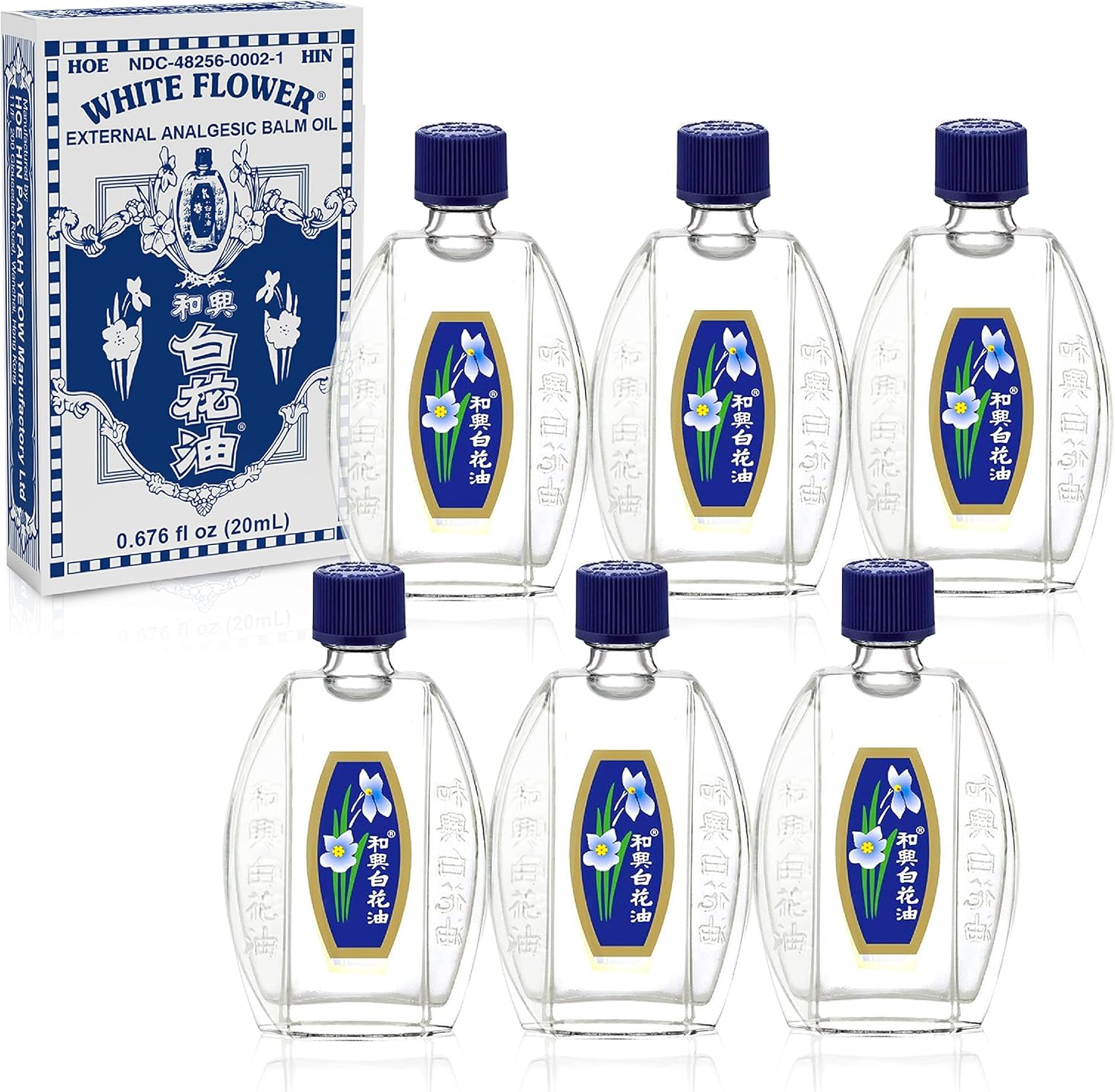 White Flower External Analgesic Balm Oil 20ml (6 packs)