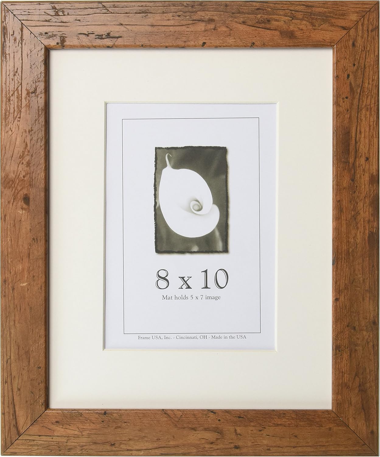 Custom Sizes Rustic Pecan Light Brown Aged Wooden Picture Frame Sizes