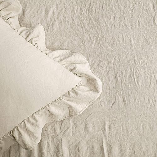 Miniatura 10 de Lush Decor - Juego de colcha con volantes de 2 piezas de lujo, estilo de casa de campo, elegante detalle de volantes, diseño clásico y atemporal,