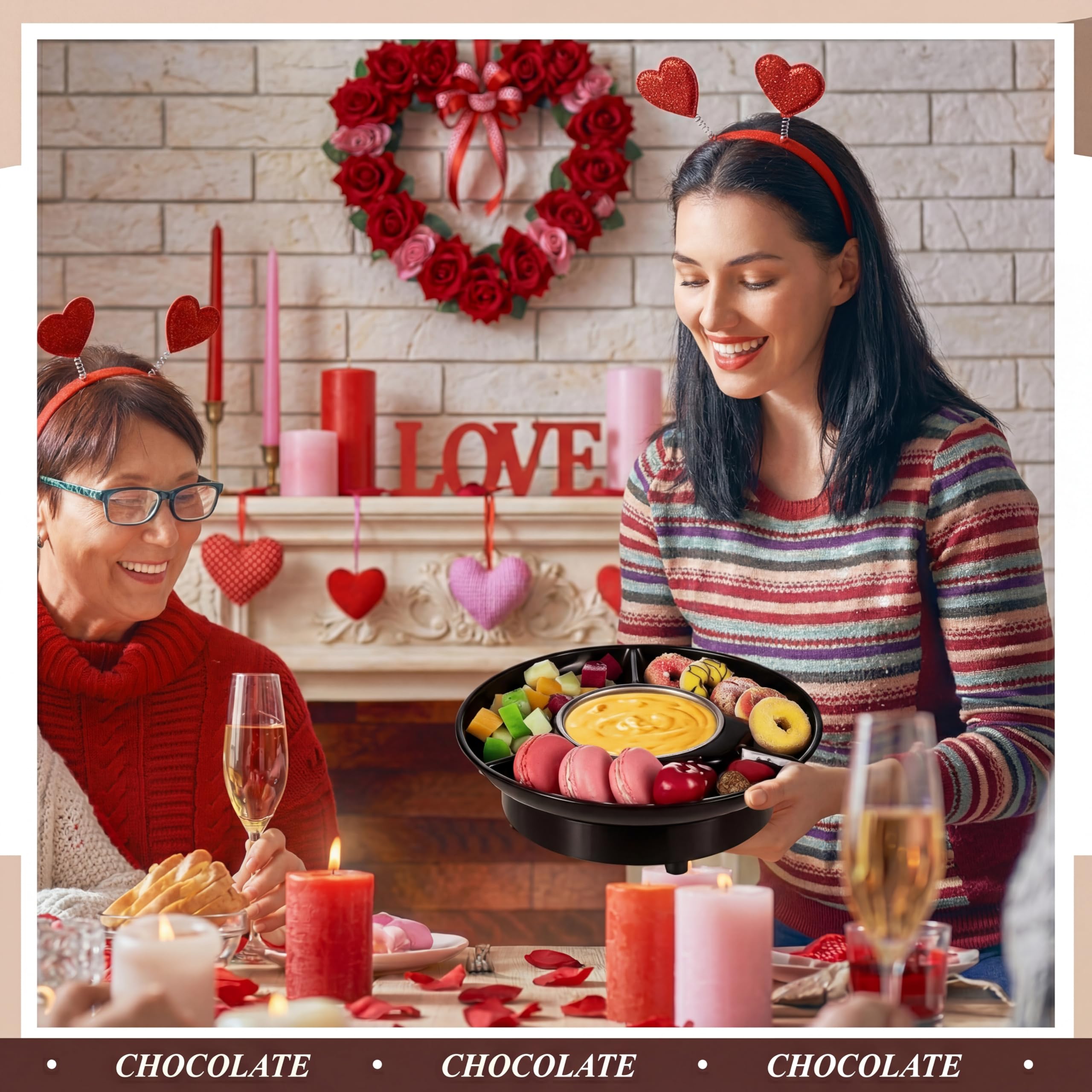 Lallisa Electric Fondue Pot - Chocolate Melting Kit -3