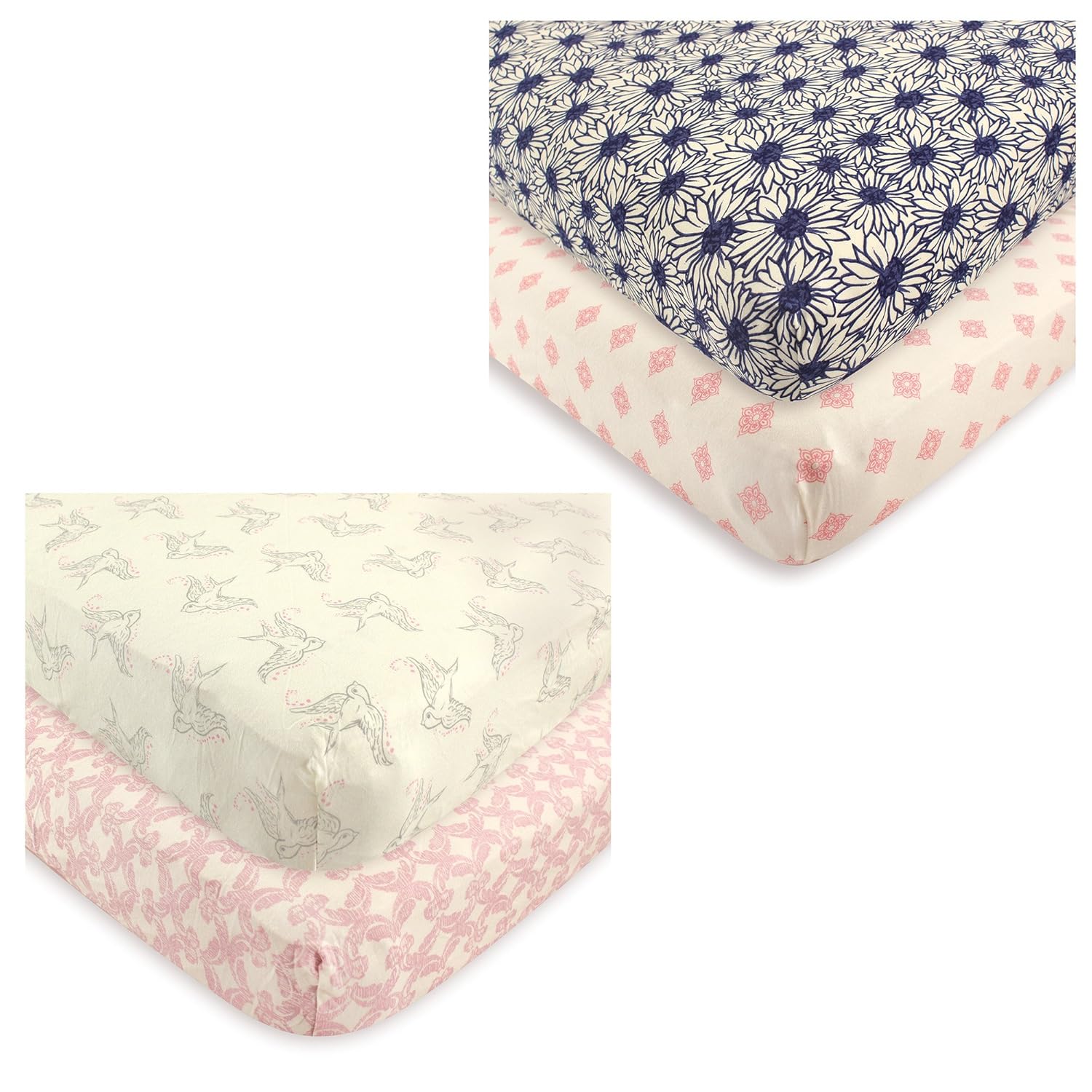 Organic Fitted Crib Sheet 4-Pack