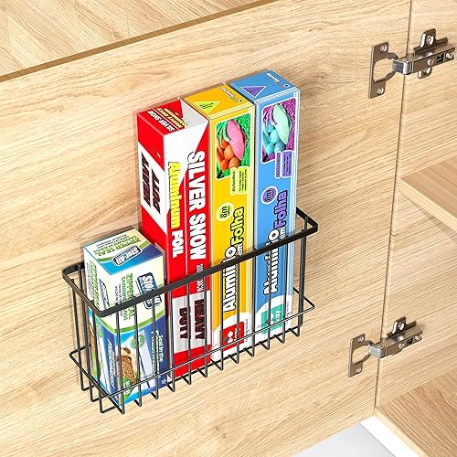 Miniatura 4 de NiHome Organizador de tapa de puerta de gabinete, paquete de 2, organizadores y almacenamiento de gabinete, diseño compacto para optimización del