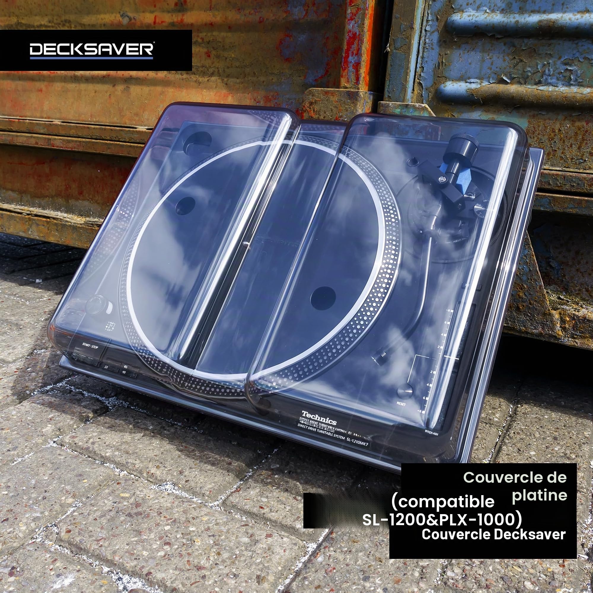 DeckSaver SL1200/1210 Coque de protection incassable pour Equipment DJ/VJ Transparent