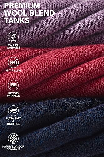 Miniatura 6 de Arach&Cloz Suéteres de mezcla de lana para mujer, no se transparentan, sin mangas, para todas las estaciones, para negocios, informal, 2025