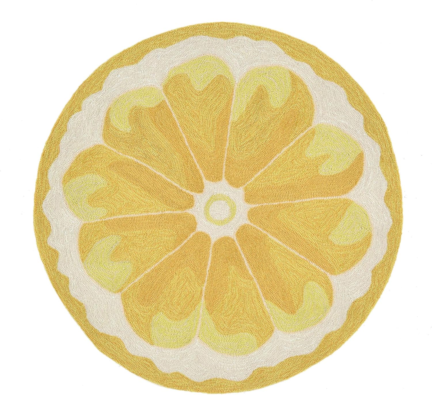 Lemon Slice Area Rug (Non-Slip, 5x3 ft)