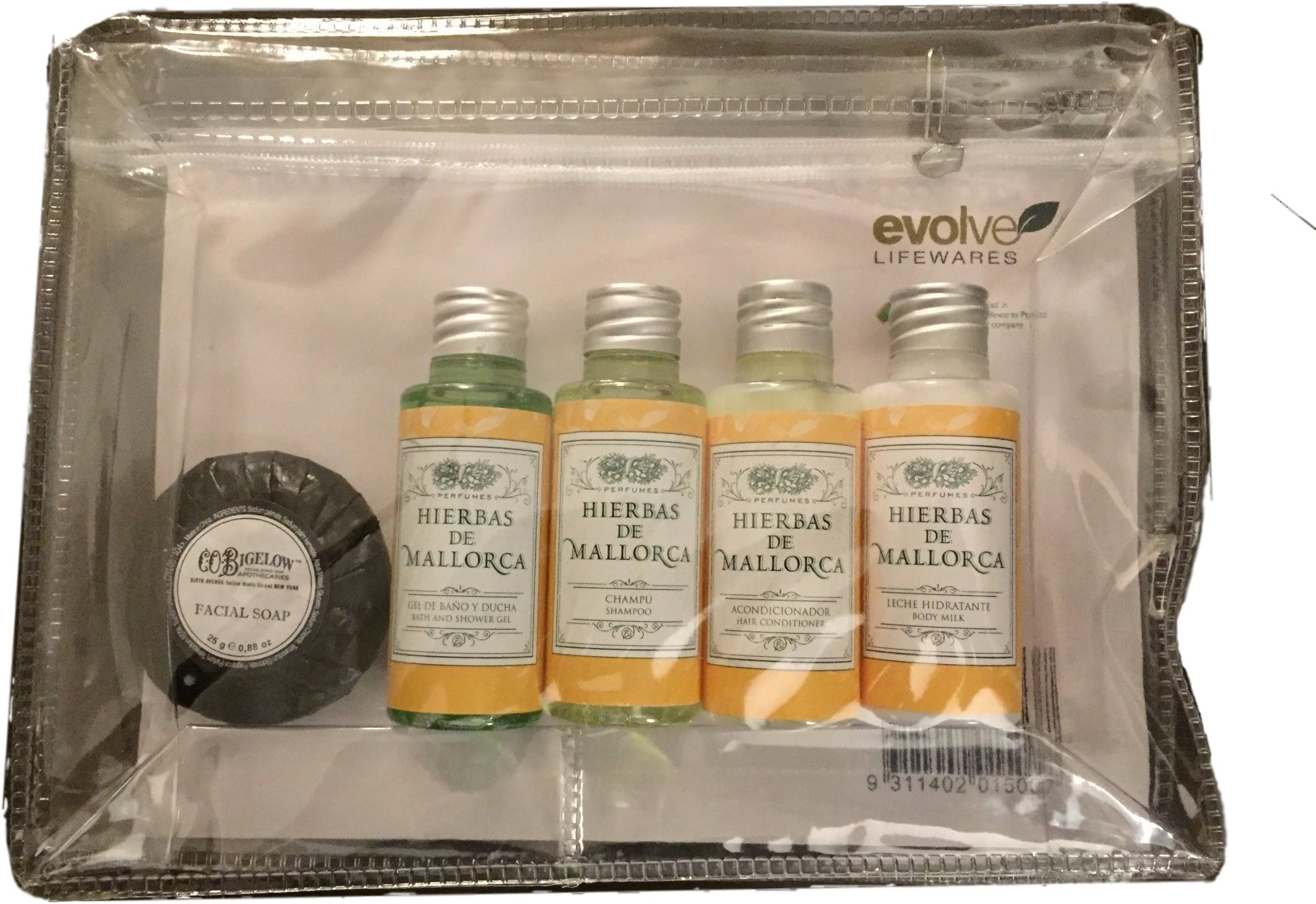 Travel Size Body Wash Shampoo Conditioner Body Lotion and Co Bigelow Facial Soap Kit