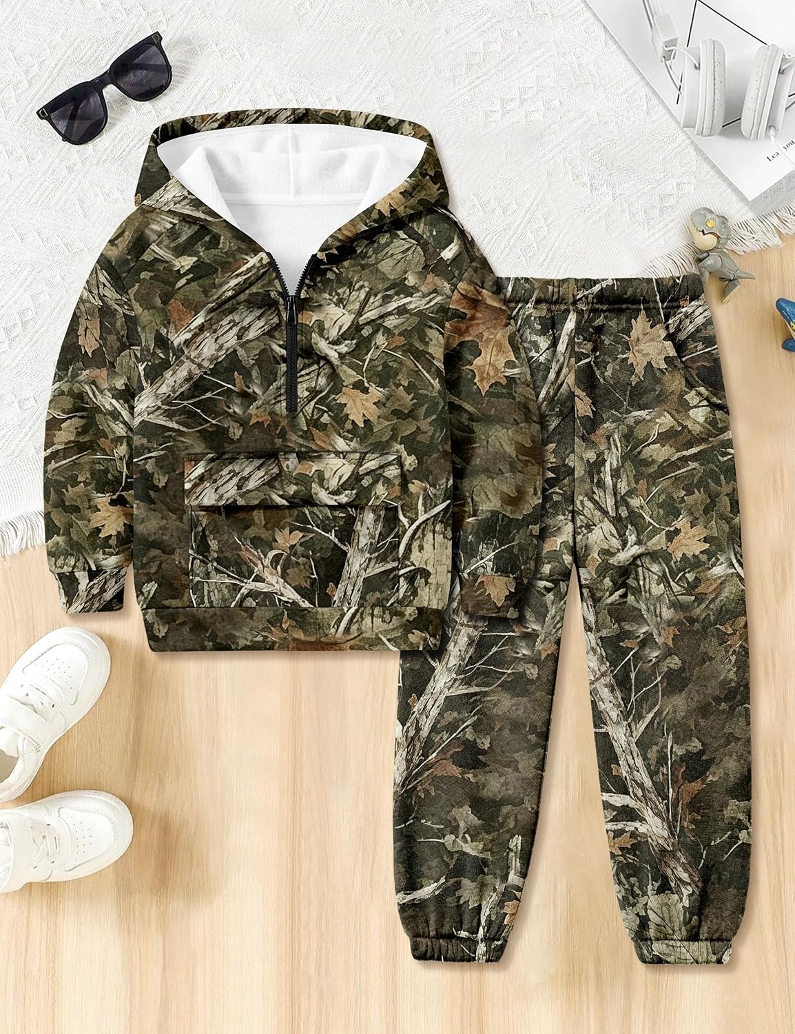 Oranchids Toddler Baby Boy Clothes Long Sleeve Hoodie Sweatshirt Tops and Pants Sweatsuit Set Fall Winter Outfits 1-5T