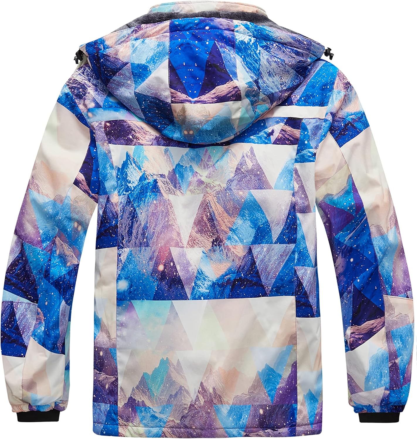 wantdo Women's Plus Size Waterproof Ski Jacket Winter Windproof Snow Mountain Warm Hooded Coat - Image 2