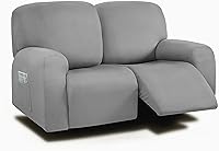 Vista 54 de ULTICOR Fundas para Sofá Reclinable de 8 Piezas, Fundas Elásticas de Hilo Teñido para Sofá Reclinable de 3 Cojines, Fundas Deslizables para Sofá