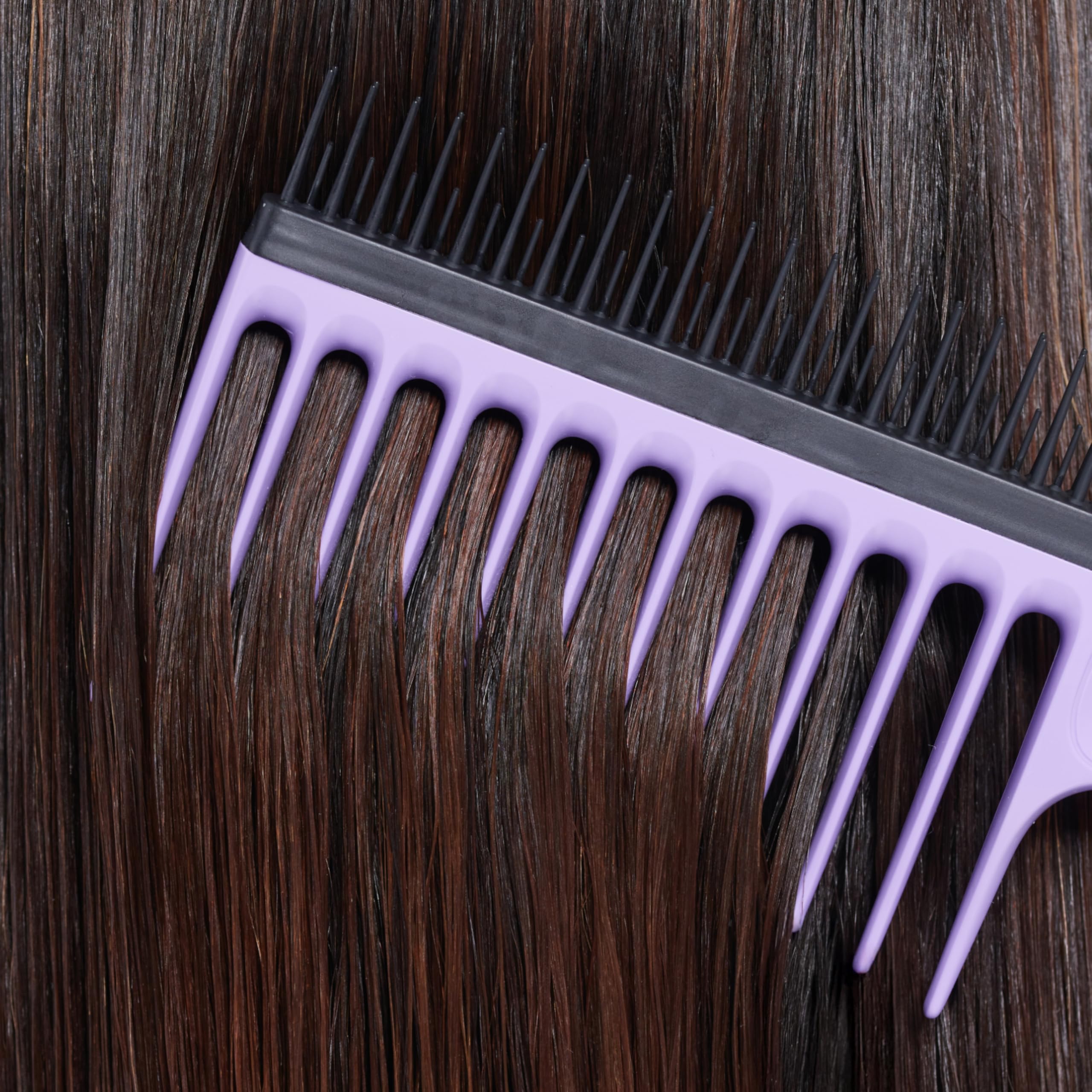 Tangle Teezer Wide Tooth Comb - Idealny do kręconych, grubych włosów 3C-4C - Długie zęby rozczesują i redukują niszczenie - Krótkie zęby usuwają wypadające włosy - Idealny do rozczesywania loków