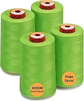 Vista 19 de New brothread - 30 opciones - 2 conos grandes de 5500Y (5000M) cada uno de hilo de poliéster hilado multiusos 40S/2 (Tex27) para serger, overlock