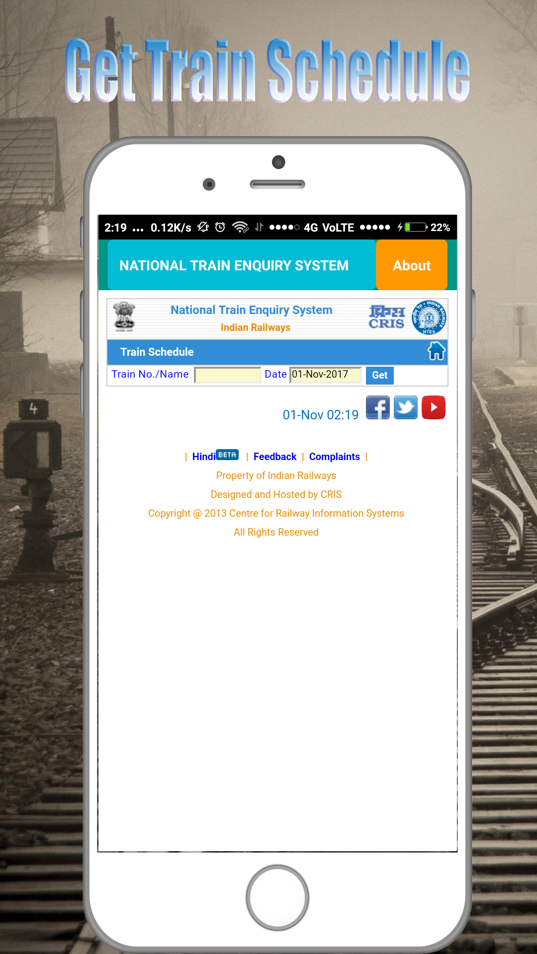Train Enquiry System - Train Live Status- PNR Status:Amazon.de:Appstore ...
