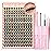 FANXITON Lash Clusters Kit Wispy Clusters Eyelash Extensions Natural Lash Extension Kit 168 Pcs 10-18mm Individual Lashes Thin Band Cluster Lashes with Waterproof Lash Bond and Seal Tweezers