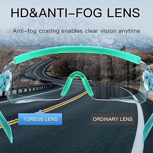 Miniatura 5 de Gafas de seguridad sobre anteojos, anti niebla, gafas protectoras con marco ajustable para hombres y mujeres