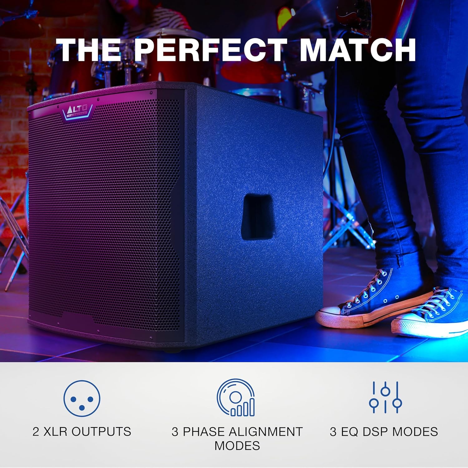 ALTO TS15S 2500W 15" Subwoofer, Powered PA Speaker with 6 Selectable DSP Modes, Easy Setup, 132 dB, 3" Voice Coil, Superior Bass - Image 3