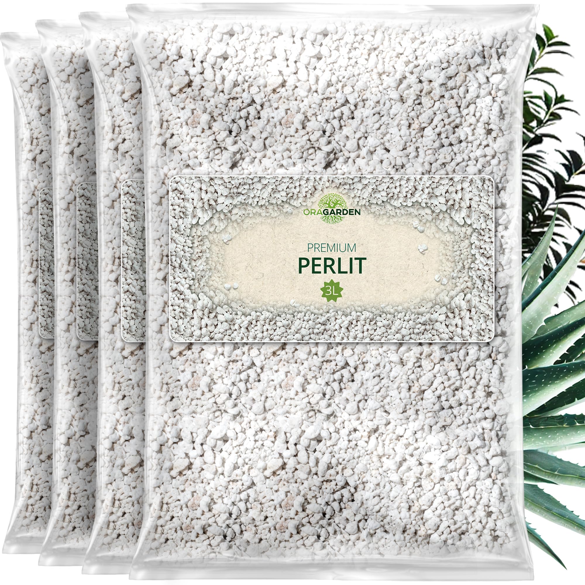 ORAGARDEN Perlite für Pflanzen und Garten - 12L Zimmerpflanzen Perlit - mineralischer Bodenverbesserer