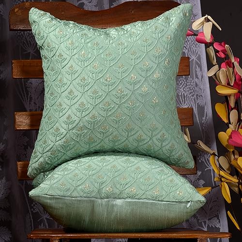 Fundas de almohada bordadas decoradoras, bonitas almohadas decorativas para cama, almohadas de sofá de flores, almohada decorativa de sofá, fundas