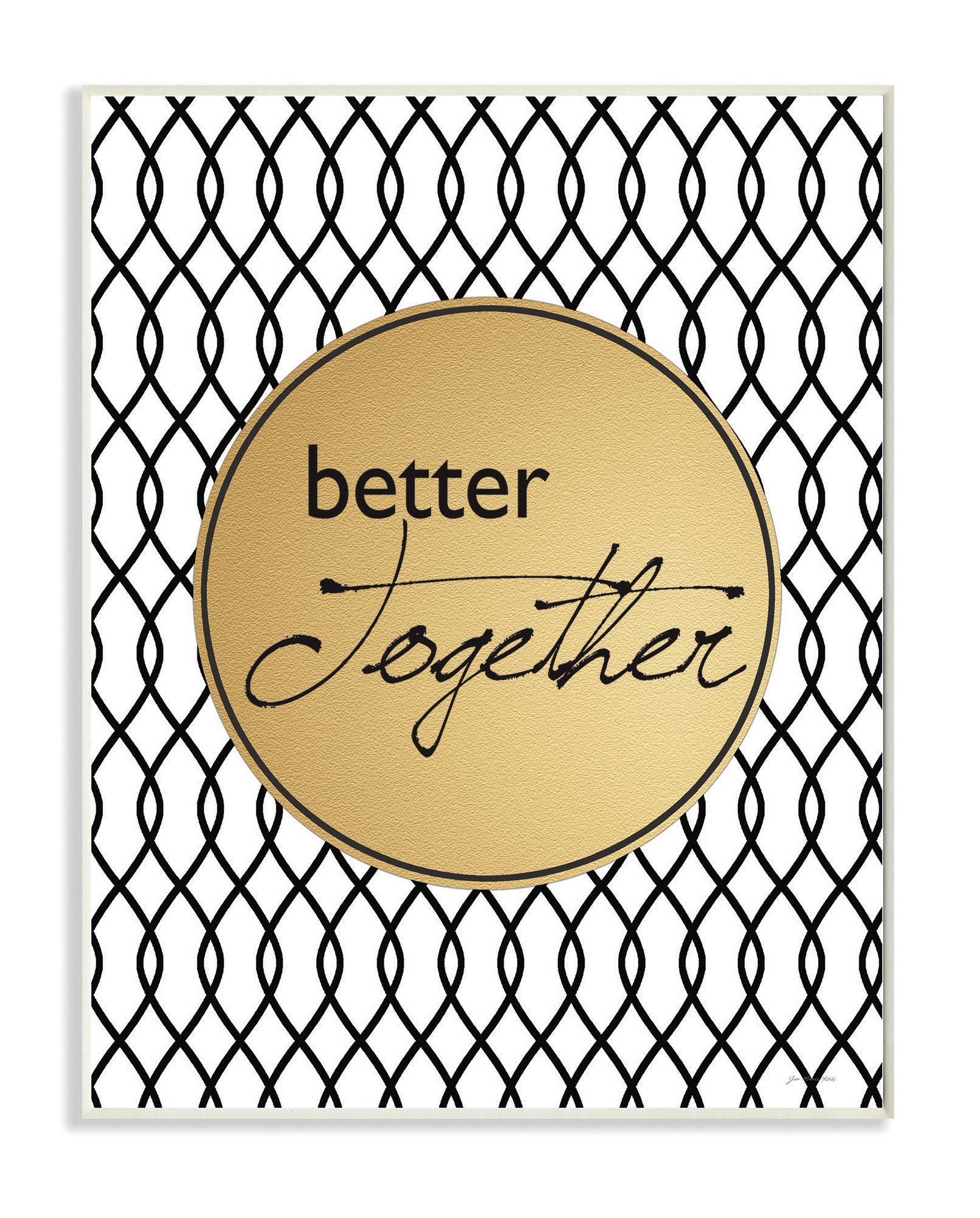 Plaque murale moderne inspiration Stupell pour décorer un bureau