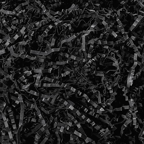 Outus Papel de corte arrugado de 1 libra, papel triturado para caja de regalo, papel arrugado metálico triturado, papel de seda de pascua para