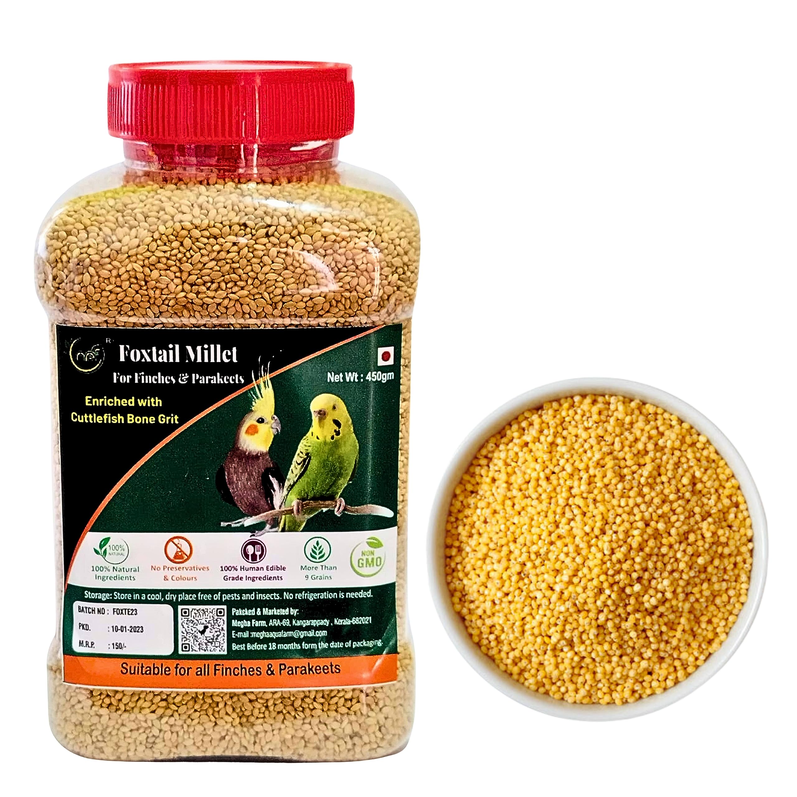 See full amazon price history chart for Foxtail Millet for Birds 900 Grams Bird Feed Foxtail Millet Enriched with Cuttlefish Bone Grit for Canaries, Finches, Waxbills, Budgies, Lovebirds, Cockatiels Foxtail Millet for Birds 900 Grams Bird Feed Foxtail Millet Enriched with Cuttlefish Bone Grit for Canaries, Finches, Waxbills, Budgies, Lovebirds, Cockatiels (B0CFZRMBNN) Amazon Price History, Amazon Price Tracker
