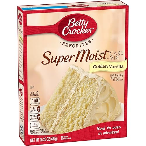 Vista 53 de Betty Crocker Favorites Mezcla de pastel de vainilla súper húmeda, horneado navideño, 13.25 onzas (paquete de 12)