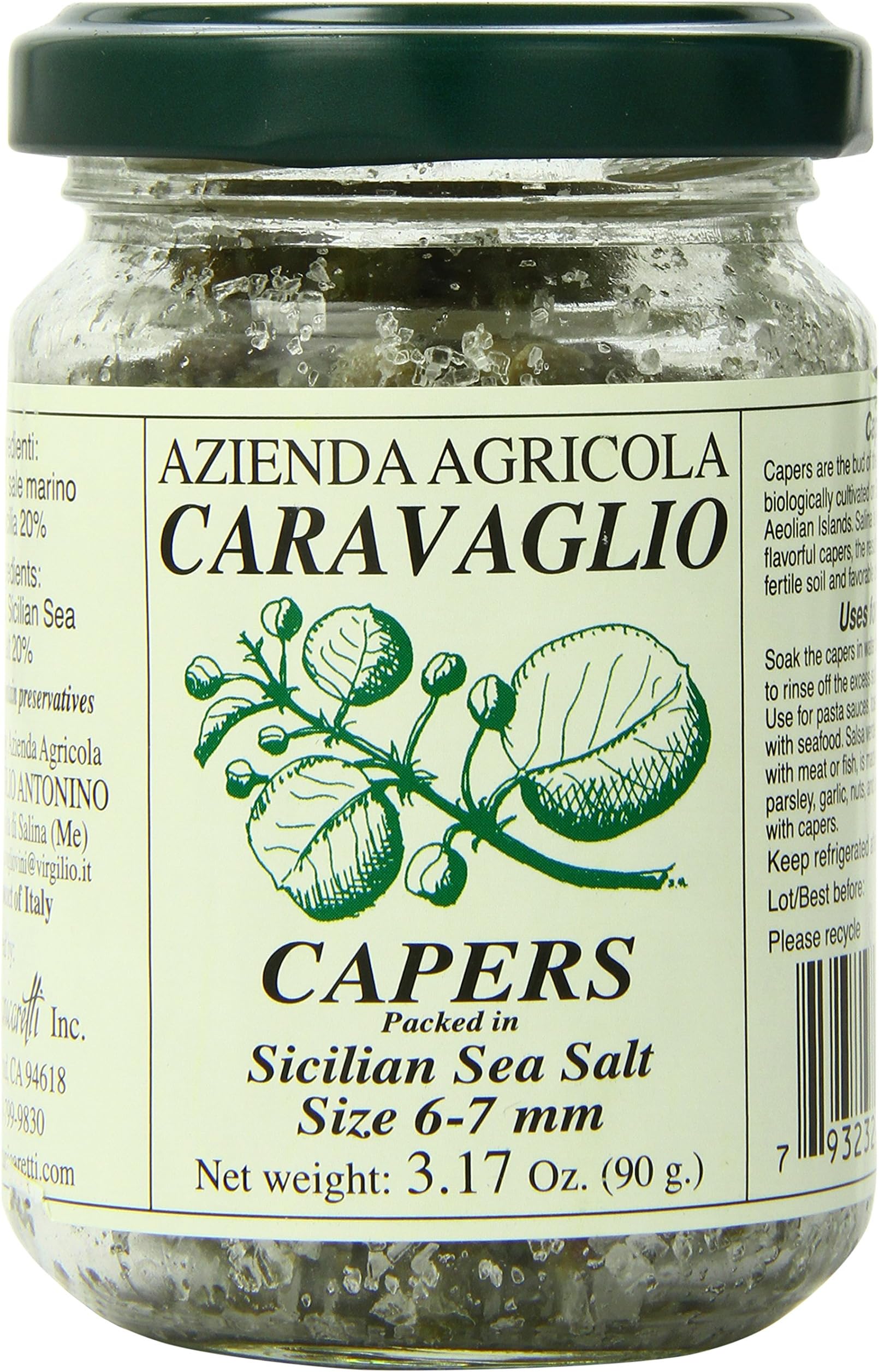Salted Capers, 3.2 Ounce