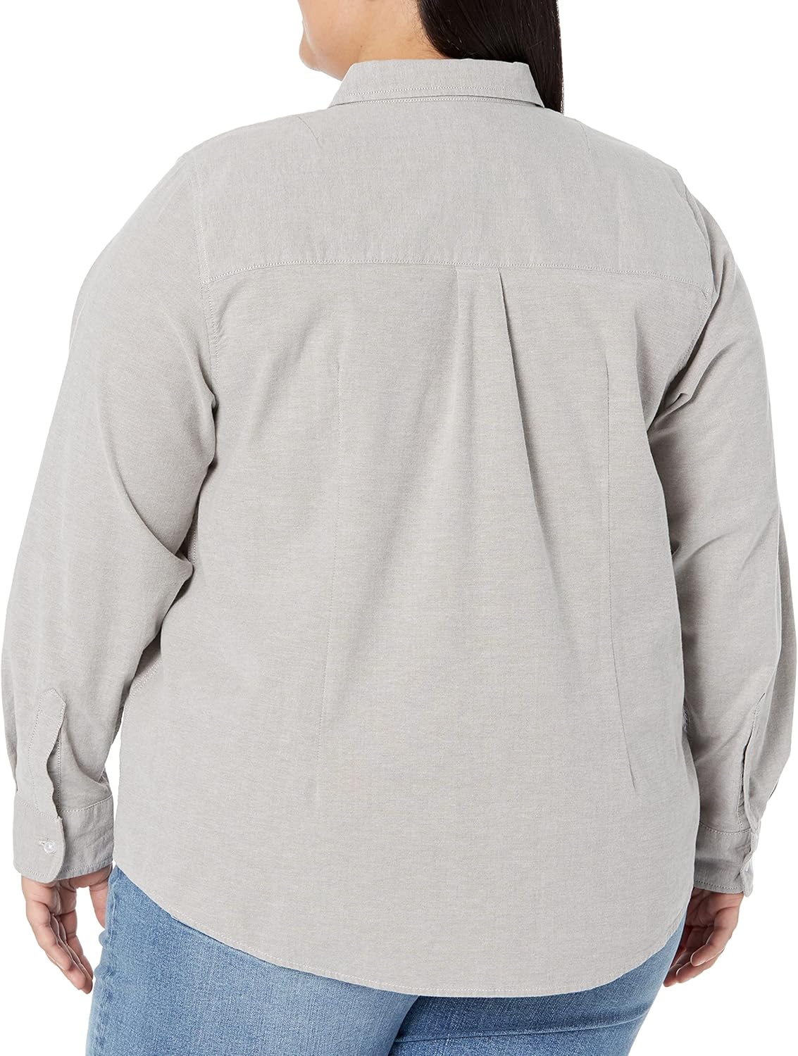 Amazon Essentials Women's Long Sleeve Button Down Stretch Oxford Shirt (Available in Plus Size) - Image 6