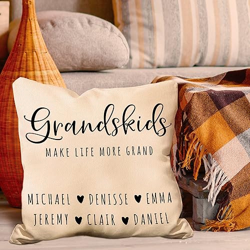 Miniatura 6 de Fundas de almohadón personalizadas para nombres de familia, decoración de la casa, funda de almohadón personalizada para Navidad, cumpleaños,