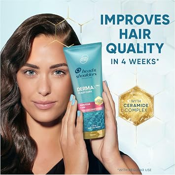 Head & Shoulders DermaXPro Sensitive Care Lightweight Conditioner 220ml with Manuka Honey and Ceramide Complex. Nourishes Hair and Gently Moisturises Dry Scalp to Maintain Dandruff Protection