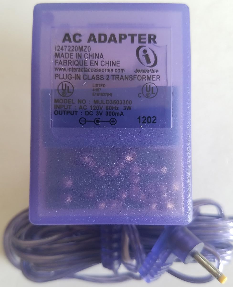 Adaptador de corriente CA Neo Geo Pocket Color morado claro