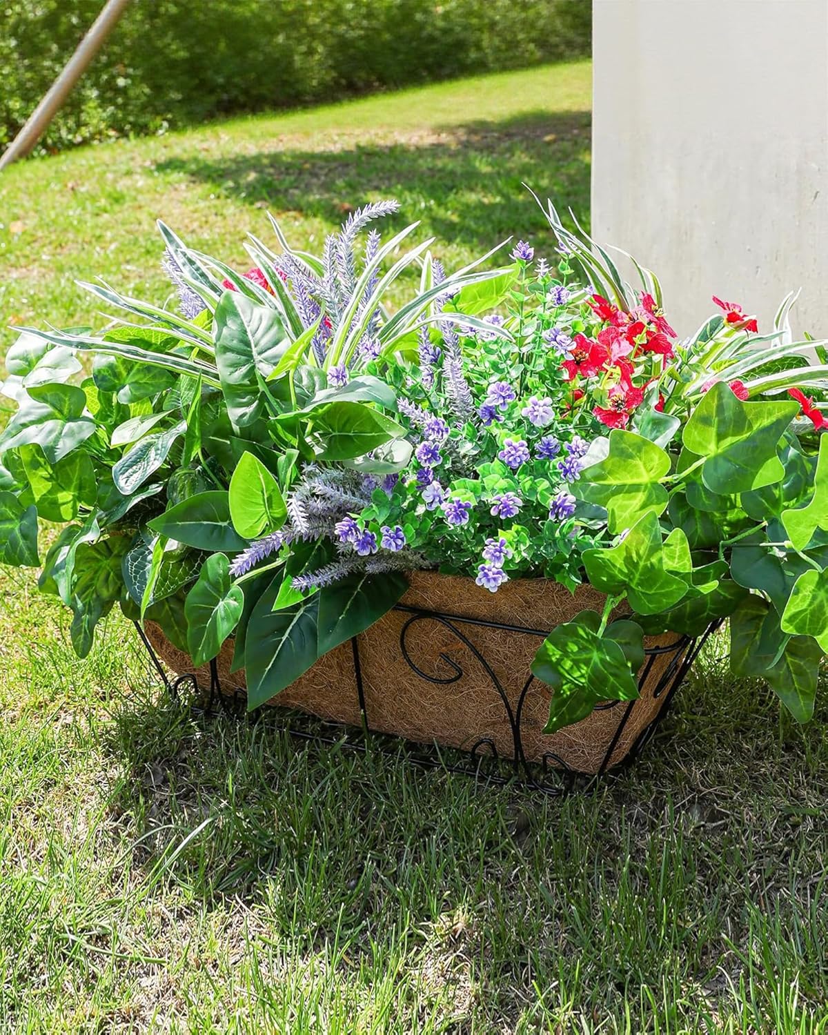 20PCS Synthetic Vegetation for Out of doors Decor Life like Fake Greenery & Fl…