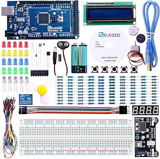 ELEGOO Mega R3 2560 Project Starter Kit Compatible with Arduino IDE MEGA - Including 16 Tutorials CD
