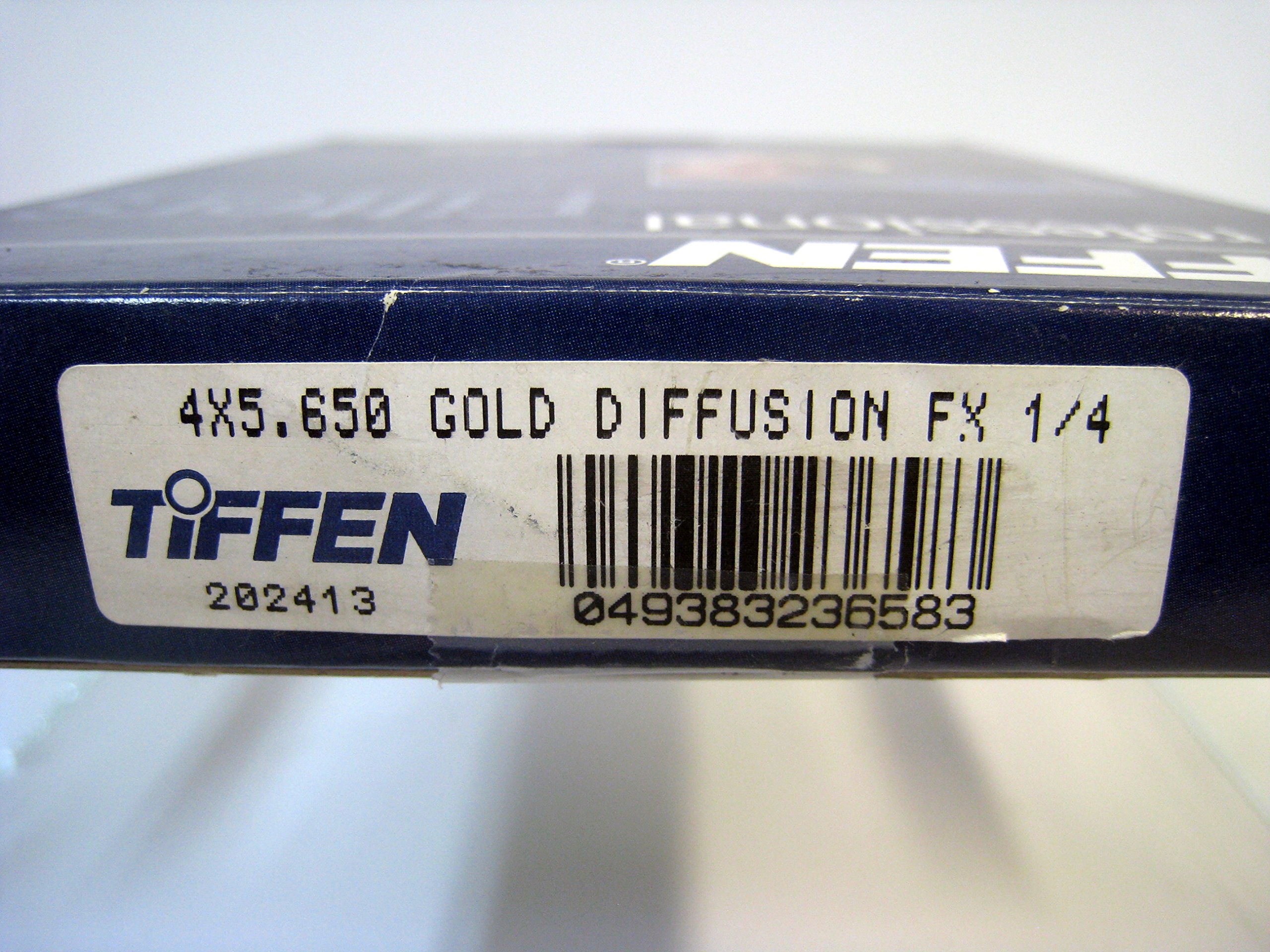 Amazon | Tiffen 4 x 5.65インチゴールド拡散/ FX 1 / 4ガラスフィルタ 