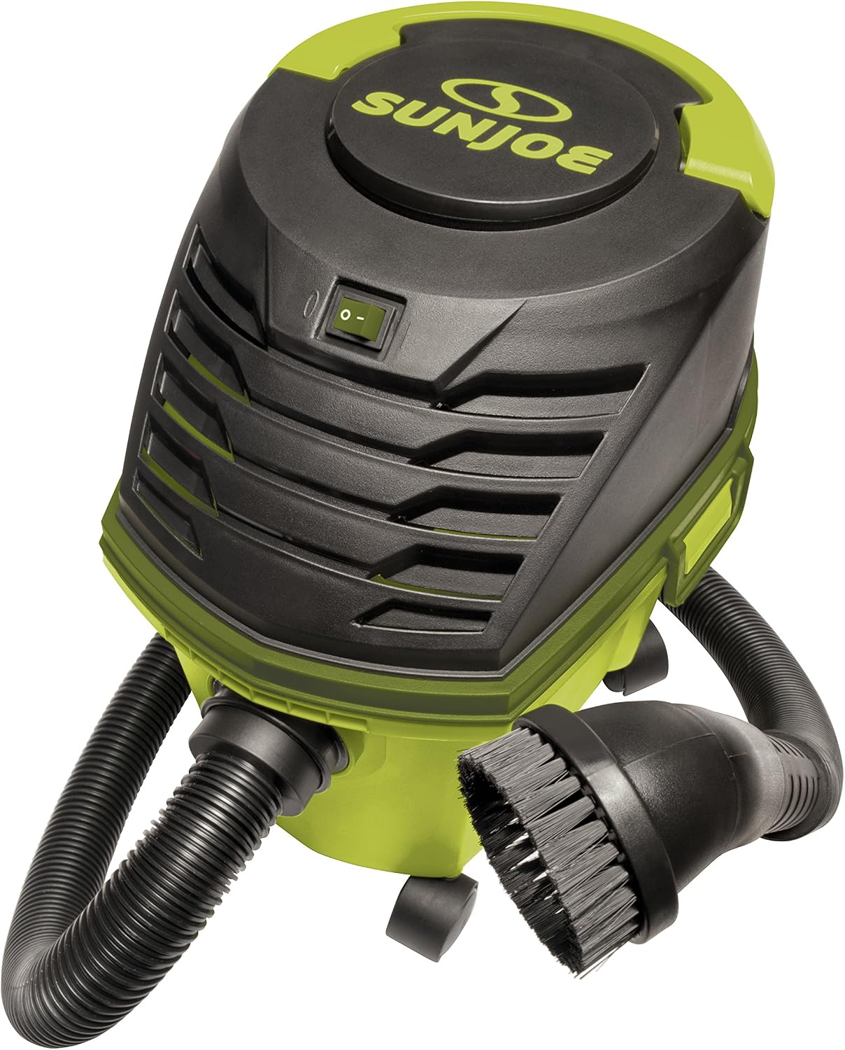 Sun Joe SWD2500 3.5 HP 2.6 Gallon Ultra-Portable Wheeled Wet/Dry Vacuum w/Accessories and Extensions, Green
