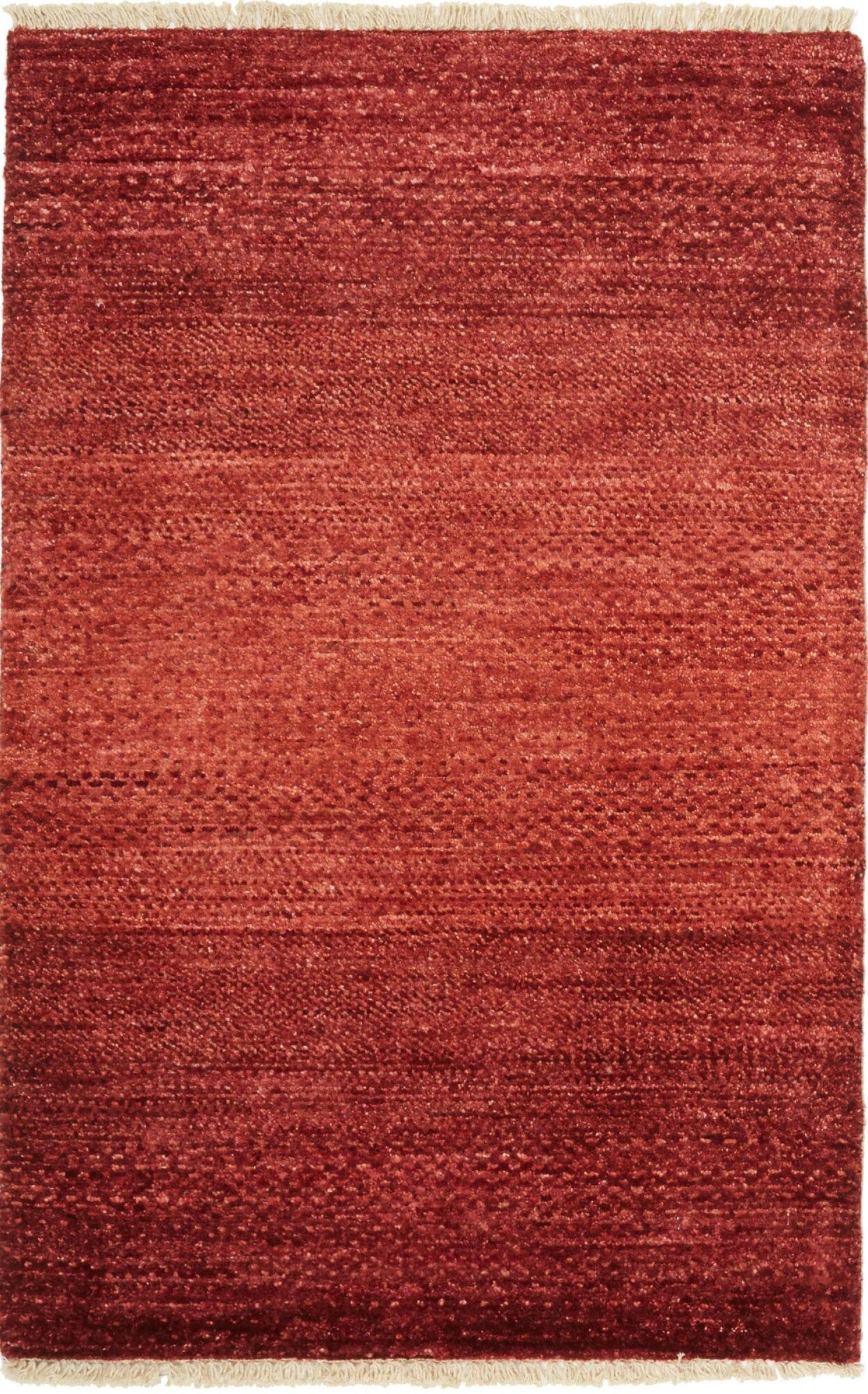 Tapis d'Orient Mahra noué à la main en laine pure du Pakistan pour salon chic 63x97