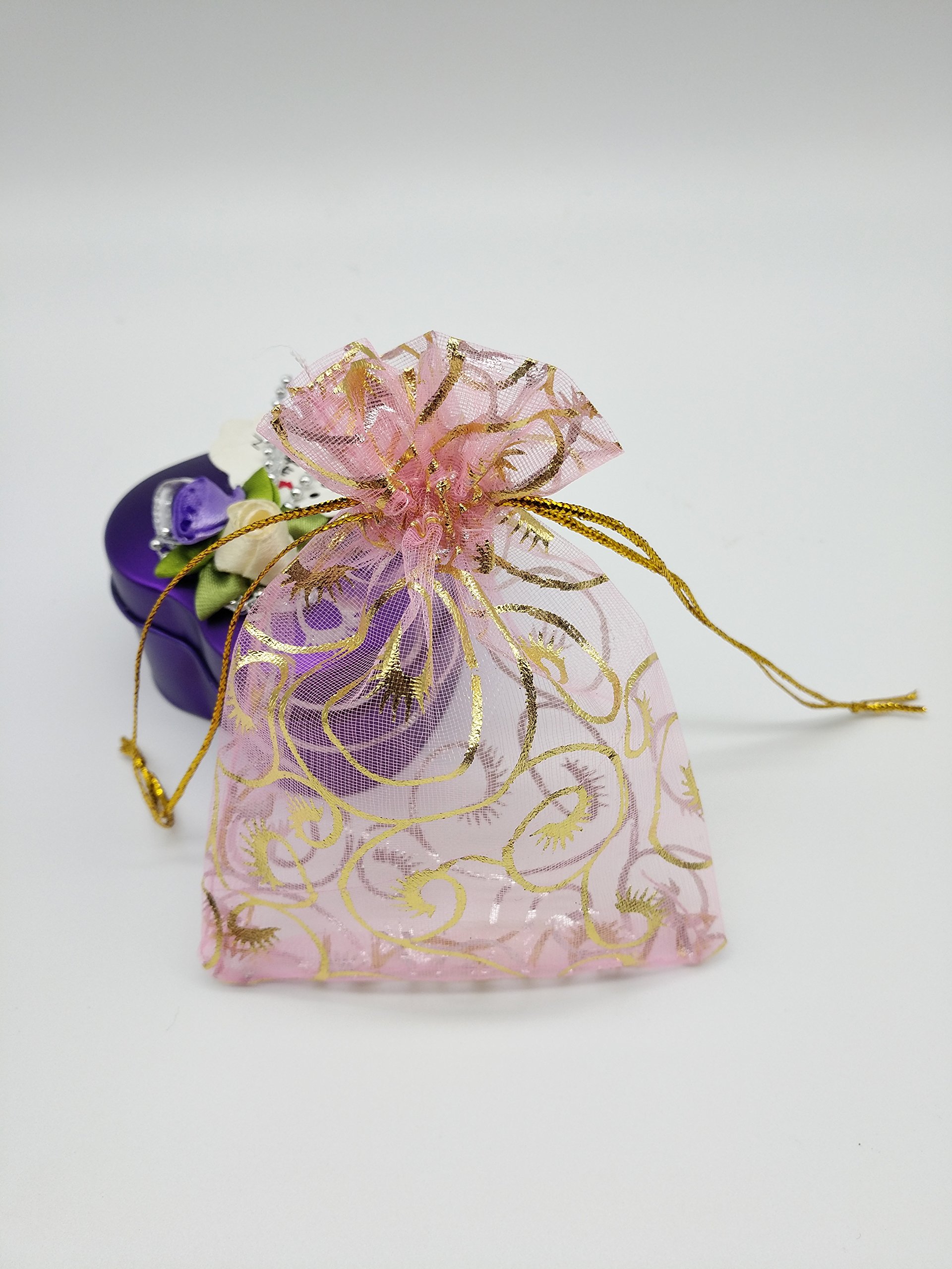 Ankirol 100 Stück Organza-Beutel Mit Kordelzug – Durchsichtige Geschenktüten Für Hochzeit, Schmuck & Süßigkeiten