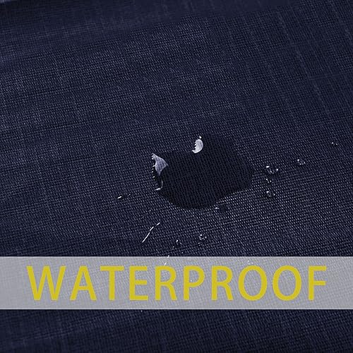 Miniatura 72 de sancua - Mantel rectangular de PVC 100 % impermeable, 54 x 54 pulgadas, vinilo a prueba de aceite, derrames, fácil de limpiar con un paño, para