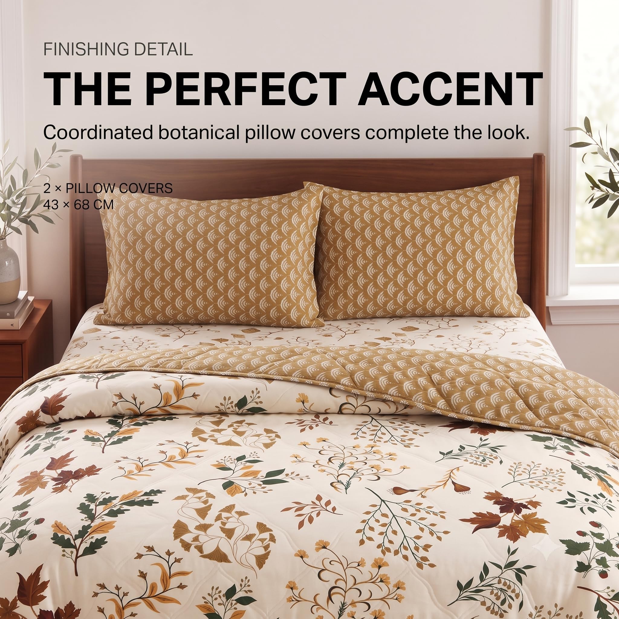 BSB HOME Floral Bedding Set - Comforter & Sheets -5