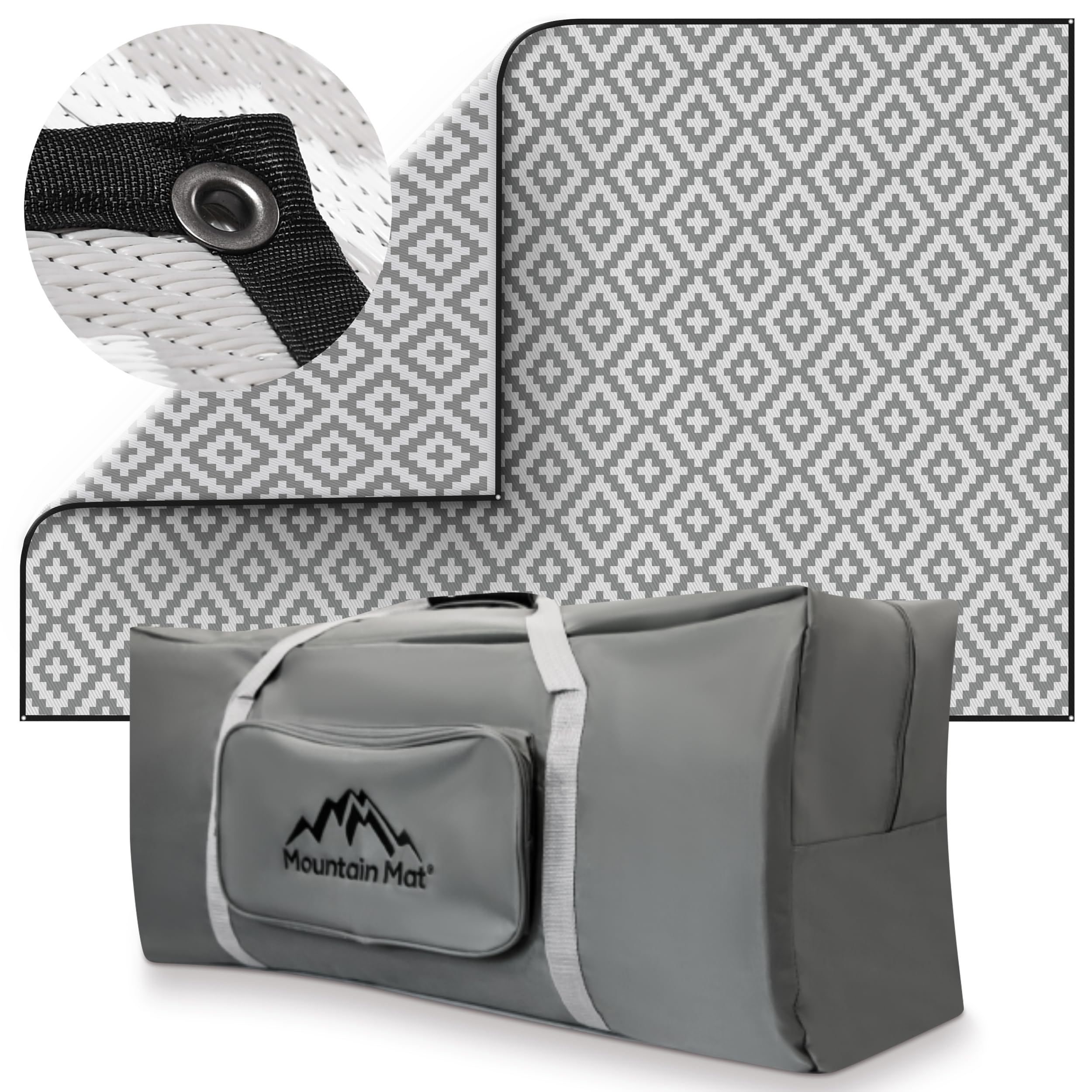 Mountain Mat Premium Outdoor RV Patio mat Sizes 8 x 12 8 x 16 8 x 20 Made