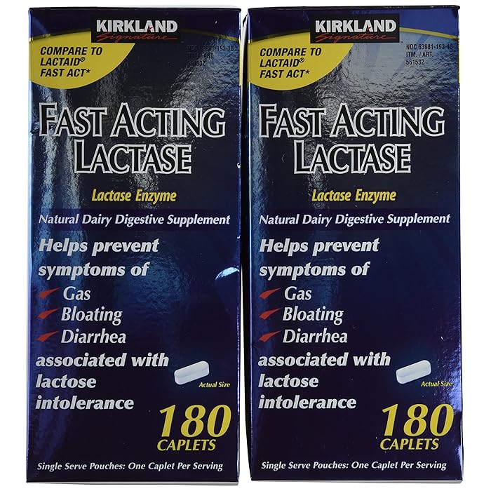 Buy Kirkland Signature Fast Acting Lactase, , 360 Ct Caplets by