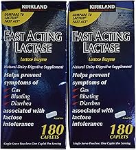 Kirkland Signature Fast Acting Lactase, (2 Pack), 360 Ct Caplets